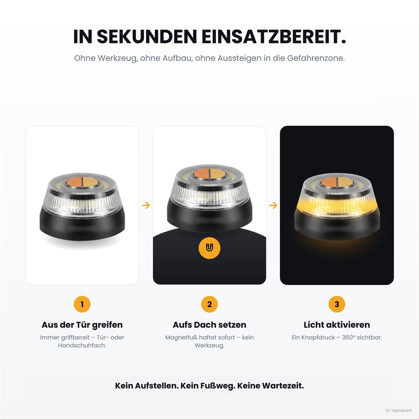 In Sekunden einsatzbereit